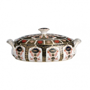 Royal Crown Derby Old Imari Covered Vegetable Dish